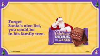 Cadbury Chocobakes Choc Layered Cakes presents ‘Are you related to Santa’ [upl. by Inahs599]