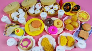 🍔How To Play Mini Cooking Toys Set  Fast Food Store Toys  Unboxing And Review Toys [upl. by Ahsiekam]