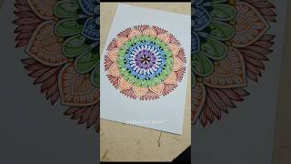 Blooming Mandala Crafting Floral Patterns with Color Pens mandalaart colourfulmandala [upl. by Flatto]