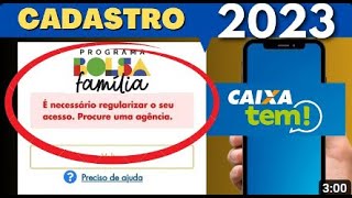 CAIXA TEM MENSAGEM É NECESSÁRIO REGULARIZAR O SEU ACESSO PROCURE UMA AGÊNCIA ATUALIZAÇÃO DE CADAST [upl. by Arlin]