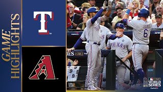 Rangers vs Dbacks World Series Game 4 Highlights 103123  MLB Highlights [upl. by Myriam560]