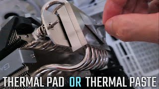 Thermal PAD vs Thermal PASTE  Temperature Tests My Experience [upl. by Rockefeller]