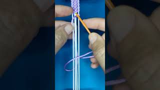 String Bracelet Pattern №15 Easy Bracelet Tutorial for Beginners [upl. by Asseram233]