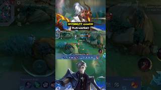 Invisibility Aamon plus MANIAC 💀 gaming mobilelegends mlbb mlbbcreatorcamp aamon shorts [upl. by Irina]