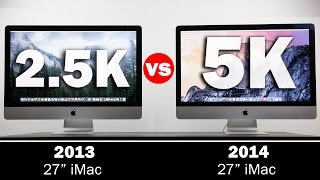 27quot 5k Retina iMac Vs 27quot 25K iMac InDepth Comparison [upl. by Tnahs]