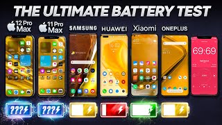 iPhone 12 Pro Max vs Samsung Note 20 Ultra  Huawei  Xiaomi  OnePlus Battery Life DRAIN Test [upl. by Gage]