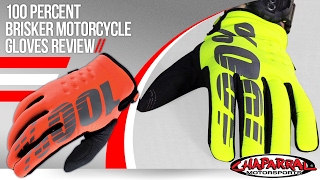 100 Percent Brisker Motorcycle Gloves Review [upl. by China616]