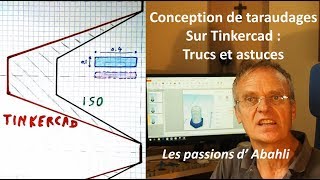 Conception de taraudages Tinkercad trucs et astuces [upl. by Llehctim]