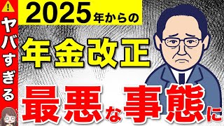 【完全解説】2025年からの年金改正がヤバすぎる！！最悪な事態になる前にできることは？2024年から2025年にかけての年金改正の総集編を解説！ [upl. by Alahc421]