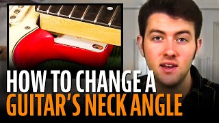 Change the angle of a neck with StewMac Neck Shims [upl. by Koffman]