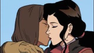 Favorite Korra Asami Kiss Art  Korrasami [upl. by Min915]