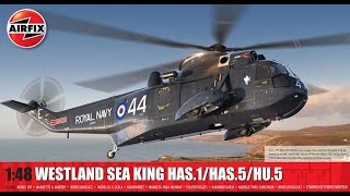 Quick Look Review Airfix 148 Westland Sea King HAS1HAS5HU5 [upl. by Aes]