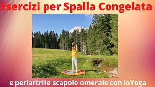 SPALLA CONGELATA YOGA  ESERCIZI SPALLE  Periartrite scapolo omerale Capsulite adesiva Sovrasp [upl. by Burchett]