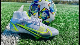 Nike Mercurial Superfly 8 Elite FG  Silver Safari  Test amp Review [upl. by Serena]