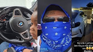 Vybz Kartel Finally Get To Drive His New BMW X6  Masicka Reacts To Blak Rhyno Spice Dss Up Vegas [upl. by Gove]