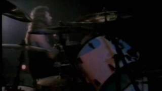 james hetfield vs lars ulrich drum fight live [upl. by Dnalon491]