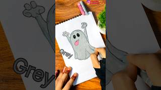 cute ghost drawing👻😱☺drawingshortsoilpastelghostpaintingartcutekidsdrawingviraltrending [upl. by Naji171]