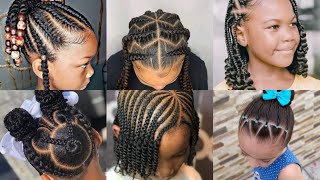 Tresses enfants  coiffure cheveux afro  nattes  Kids Braid hairstyle  Mode Korité 2021 [upl. by Torbert]