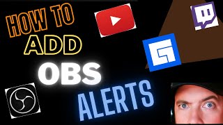 How to ADD Facebook Twitch or YouTube alerts into your OBS EASY Tutorial [upl. by Ynnos746]