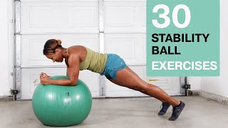 30 Stability Ball Exercises [upl. by Akibma]