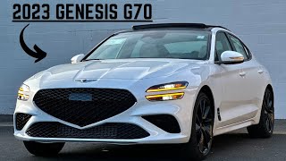 2023 Genesis G70 FULL DETAILED REVIEW [upl. by Ettigdirb462]