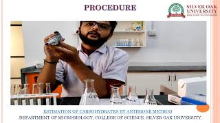 MSc Sem1 Microbiology Exp2 Anthrone Method [upl. by Trella629]