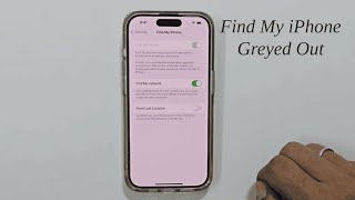 Find My iPhone Greyed Out Fix It Now Easy Solution [upl. by Einnel]