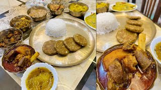 শুভ বিজয়া🌸Subho Bijoya🌼Bangla Mutton থেকে KebabPomfret Jhal থেকে Chanar Dalna🤩Exclusive Sondesh [upl. by Cuda850]