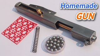 My New Homemade Single Shot Pistol using bamboo stick  How to make gun at home Part1 [upl. by Eissed]