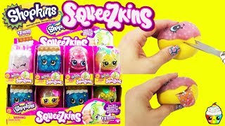 Shopkins Squeezkins Full Case Squishy Cutting Whats Inside [upl. by Etteinotna229]