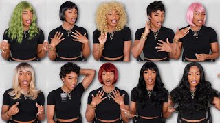 10 SHEIN Wigs Under 20  Affordable Wigs Try on Haul 2022 [upl. by Wenger]