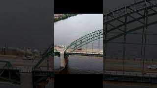 Tacony Bridge to Philly philadelphia philly pa drone bridge dronevideo tacony river water [upl. by Aix751]