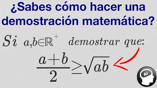 ¿Sabes cómo hacer una demostración matemática aplicando conceptos basicos [upl. by Aenotna]