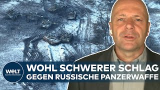 UKRAINEKRIEG Panzerschlacht bei Wuhledar  Herbe russische Verluste möglich  WELT Hintergrund [upl. by Atir]