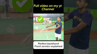 quotStruggling with Badminton Serves Check Out the Full Tutorialquotbadminton badmintonlovers bwf [upl. by Windzer]