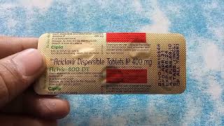 Acivir 400Dt Tablet  Aciclovir Dispersible 400mg Tablet  Acivir 400Dt Tablet uses Review Hindi [upl. by Meehaf]