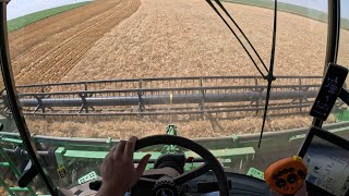 GoPro Hero 12  JohnDeere S680 and 9770STS cutting corners  Wheat Harvest 2024 [upl. by Zavala]