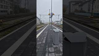 train station Friedrichshafen city first winter days at Lake Constance 2024 youtube shorts travel [upl. by Akinyt165]