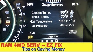 RAM 4WD SERV Failure  Easy Fix [upl. by Norling]