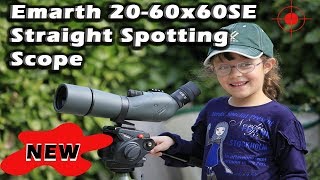 Best Spotting Scope  An InDepth Emarth 2060x60SE Straight Spotting Scope Review 2018 Hunting [upl. by Kort]