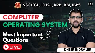 Operating system  Important Questions  SSC CGL  Bank Exams amp CHSL by Dheerendra Sir [upl. by Eyatnod]