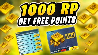 GET UPTO 1000 FREE RP BONUS POINTS IN PUBG MOBILE  FREE RP POINTS FOR ROYAL PASS M6 [upl. by Anir]