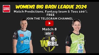 Adelaide Strikers Women vs Sydney Thunder Women 8th Match Prediction wbbl2024 wbbl cricket [upl. by Cleary]