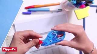 Using correction pen TippEx Pocket Mouse  2014 video [upl. by Leynwad]