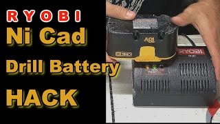 RYOBI Ni Cad Drill Battery Hack [upl. by Haeckel]