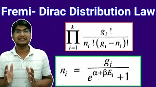 Fermi Dirac Distribution Law  Fermi Dirac Statistic  Fermi Dirac distribution law derivation [upl. by Boesch]