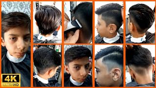 A Boy Gets His Sides amp Back Fade Haircut At Barbershop [upl. by Leola]