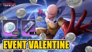 GRATIS World Silver 1000 amp 5 Tiket Gacha Dari Event  One Punch Man World [upl. by Assilat]