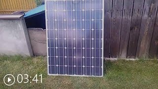 Solar panel 12v 180w photovoltaic cell Test mini solar power station [upl. by Mighell]