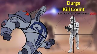 Star Wars Durge Clone Wars 2003 Kill Count [upl. by Aihsotan]